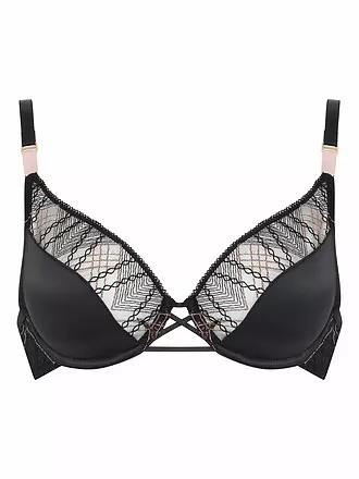 CHANTELLE | BH mit Bügel MEMENTO schwarz / pink lurex | 